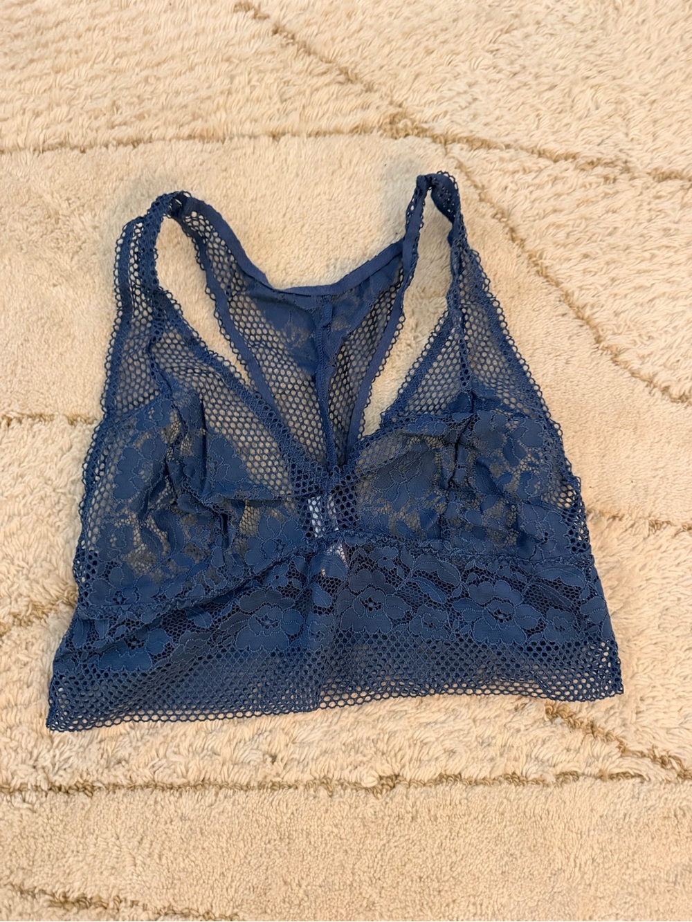 Adore Me Navy Lace Bralette